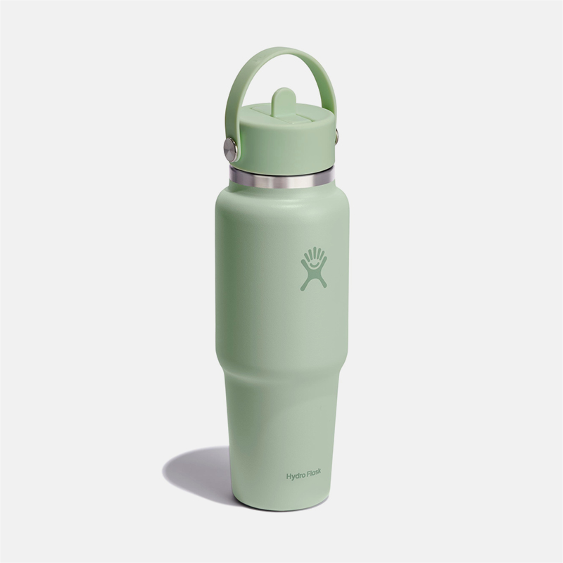 32 oz Wide Mouth Travel Bottle with Flex Straw Cap בקבוק פיה נפתחת image number null